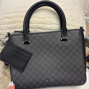 Nine West Black and Gray Purse